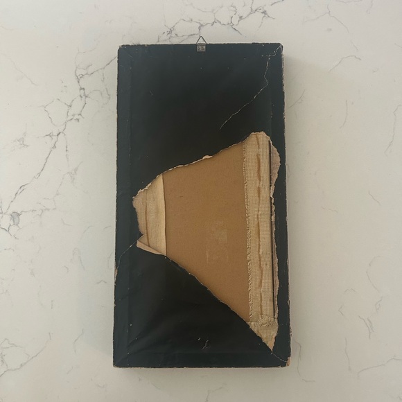 VTG Cross Stitch Floral Needlepoint Wall Art - Pink & Green Fuchsia Design - Picture 6 of 10